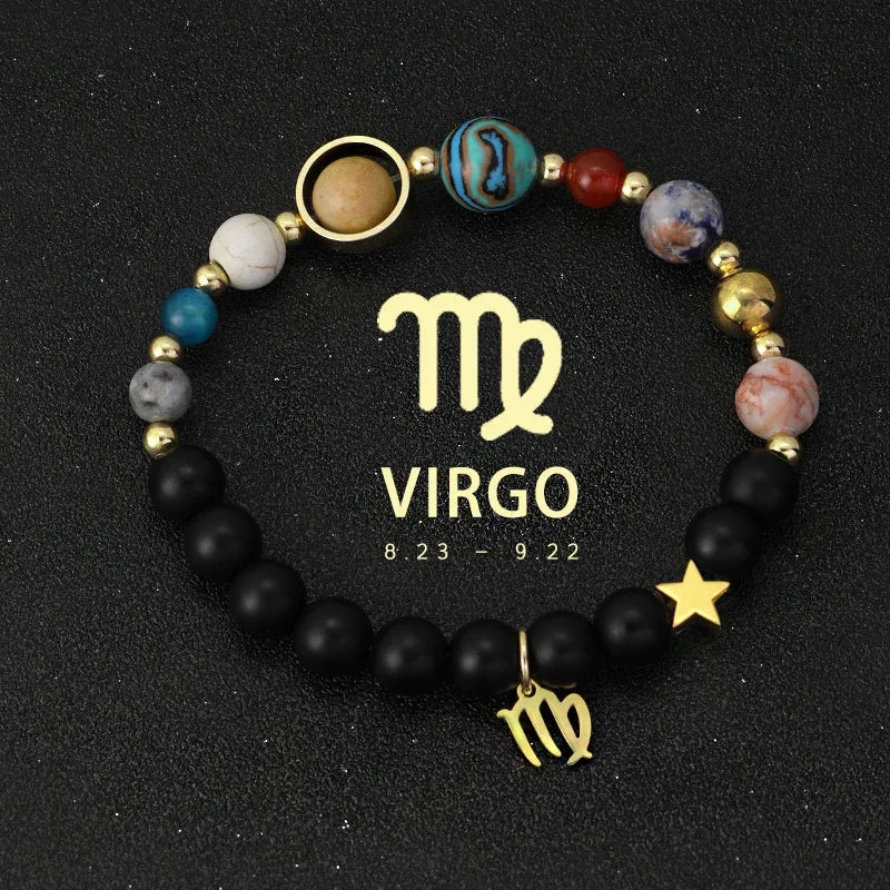 Zodiac Galaxy Stone Bracelets