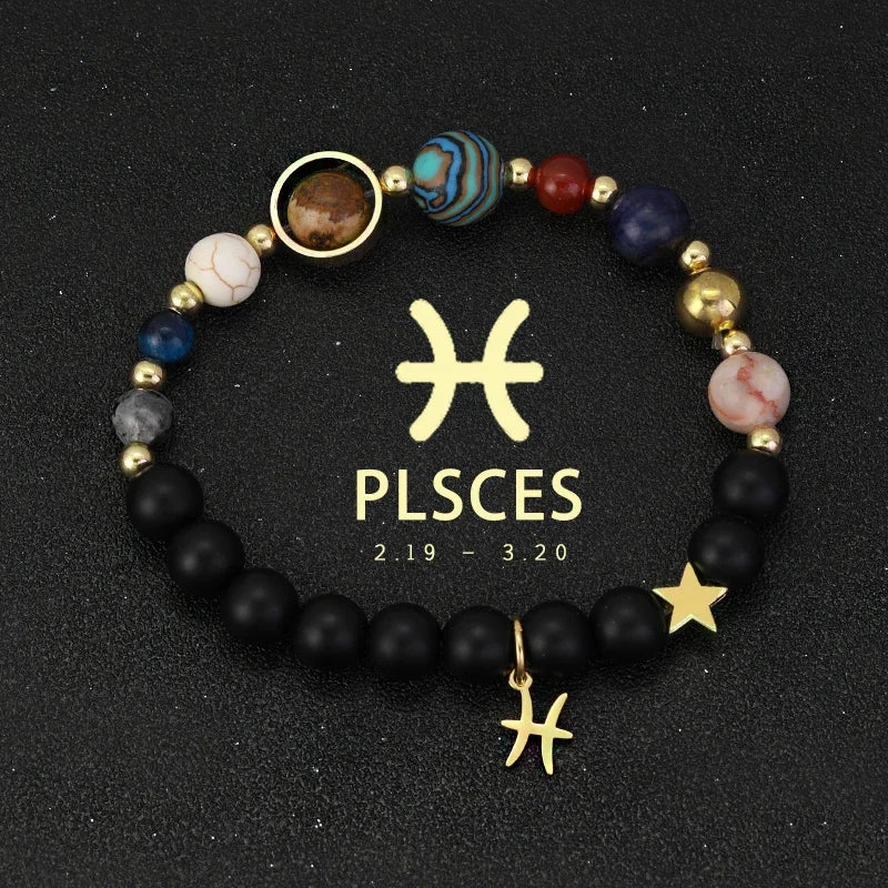 Zodiac Galaxy Stone Bracelets