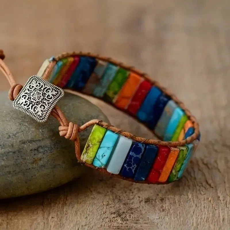 Boho Chakra Wrap Bracelet