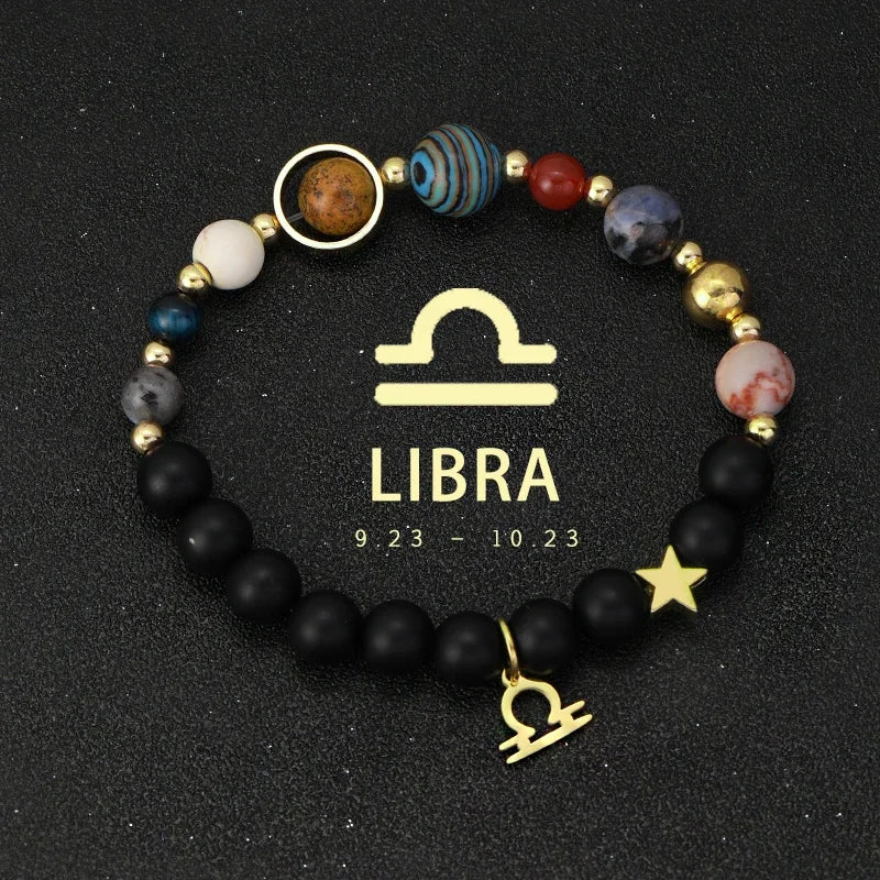 Zodiac Galaxy Stone Bracelets
