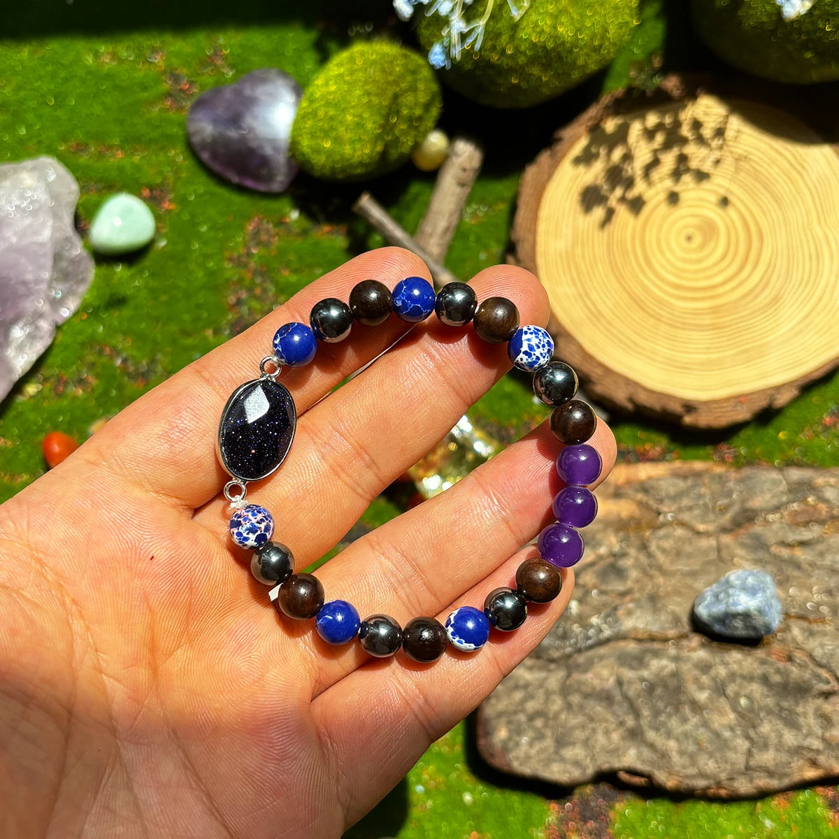 Lapis Third Eye Bracelet