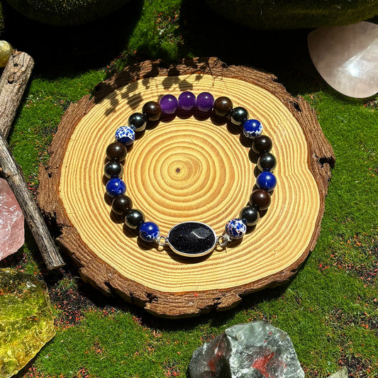 Lapis Third Eye Bracelet