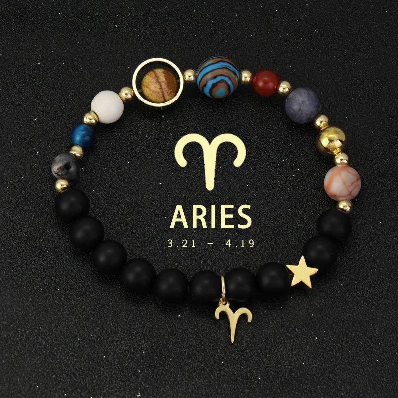 Zodiac Galaxy Stone Bracelets
