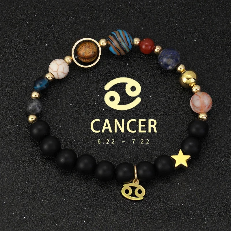 Zodiac Galaxy Stone Bracelets