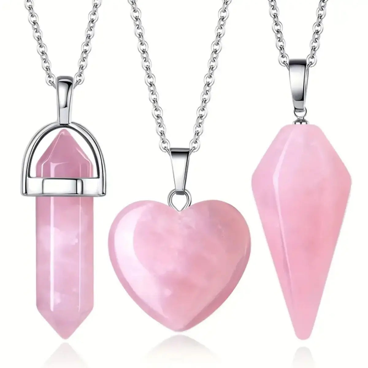 Healing Rose Quartz Trio