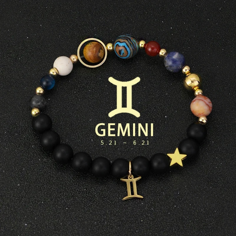 Zodiac Galaxy Stone Bracelets
