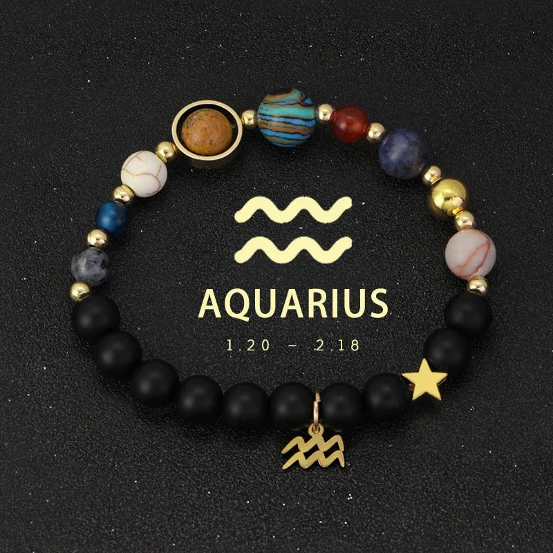 Zodiac Galaxy Stone Bracelets