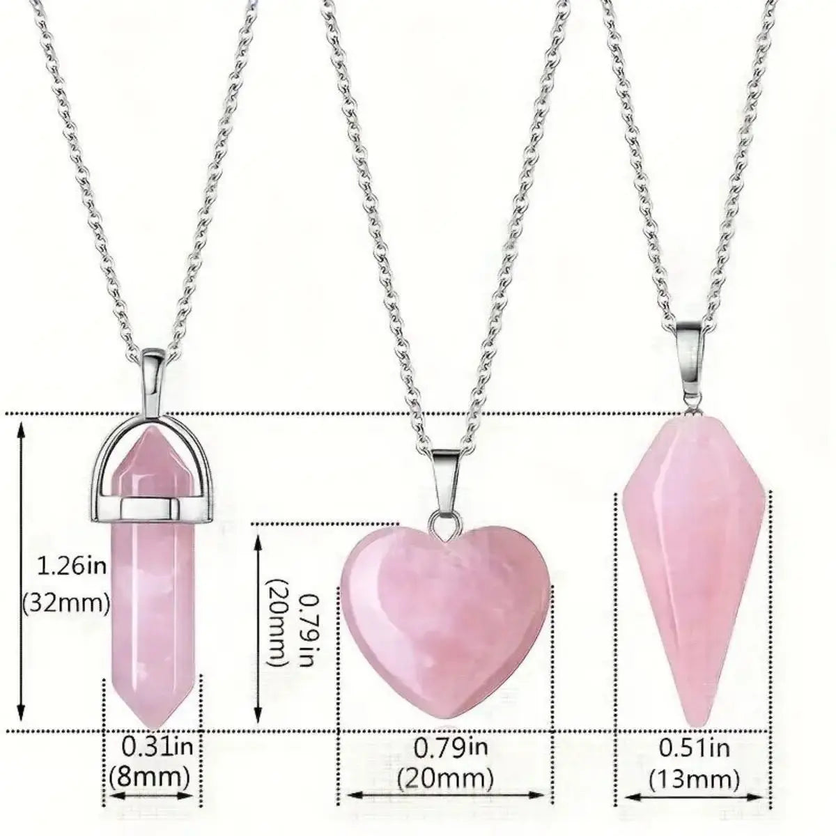 Healing Rose Quartz Trio