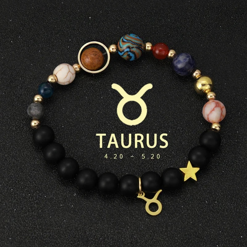 Zodiac Galaxy Stone Bracelets