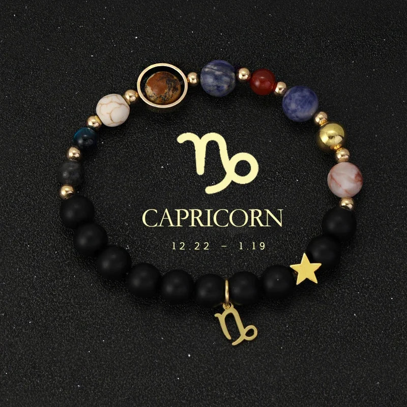 Zodiac Galaxy Stone Bracelets